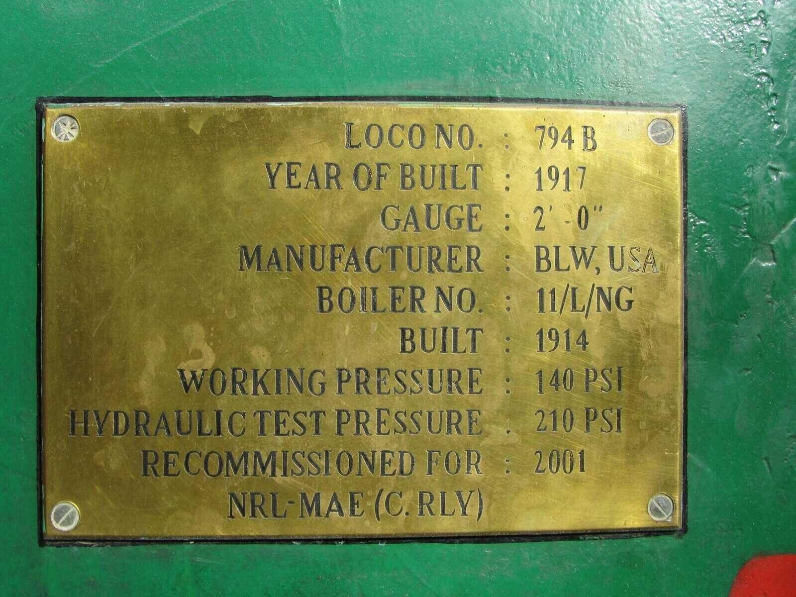 Detailing of the steam loco. Image taken by Sriram S. (Arzan Kotval)