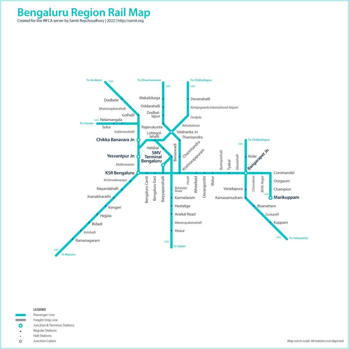 Bengaluru area map