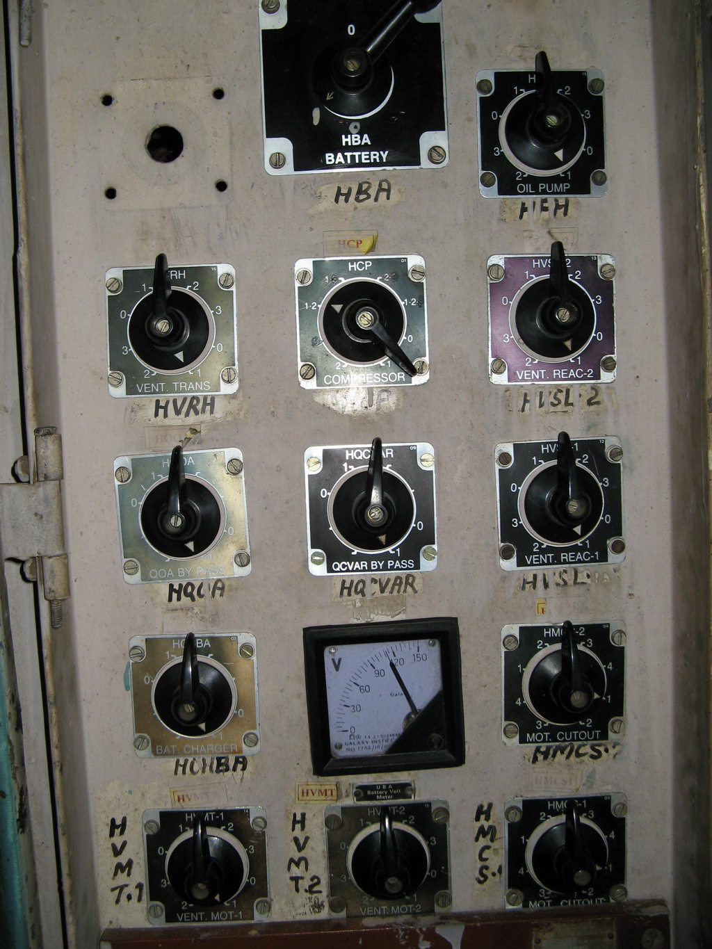 Program switch panel provided in cab-2.
