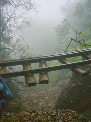 MLR Monsoon Damage Pics 4 of 6 : Tracks on Matheran Hilltop 2. Photo by Khamir Bhatia. 8-14-2006