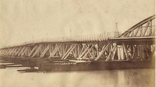 Indian Railway Bridge 1880s Photo