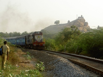 Pass entering Kaveri Bridge