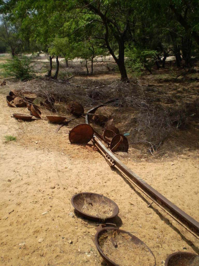 Danushkodi MG line ruins lying on NH 49 near ghost town of Danushkodi which was destroyed with a MG Shuttle Passenger along with