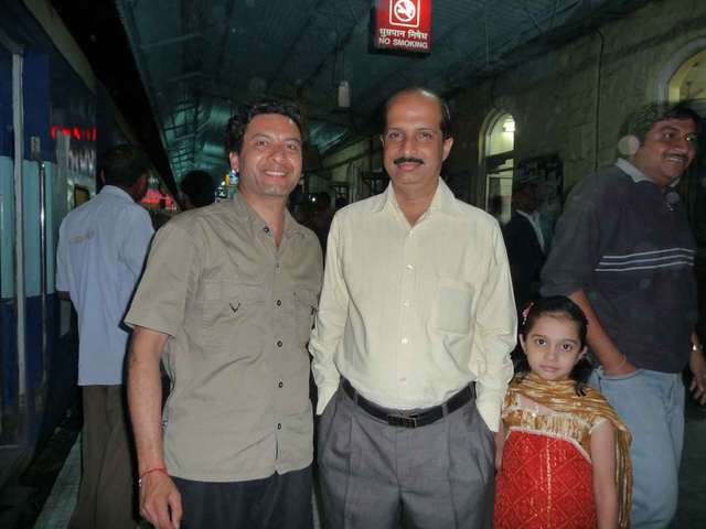 With Zubin at Badnera Station