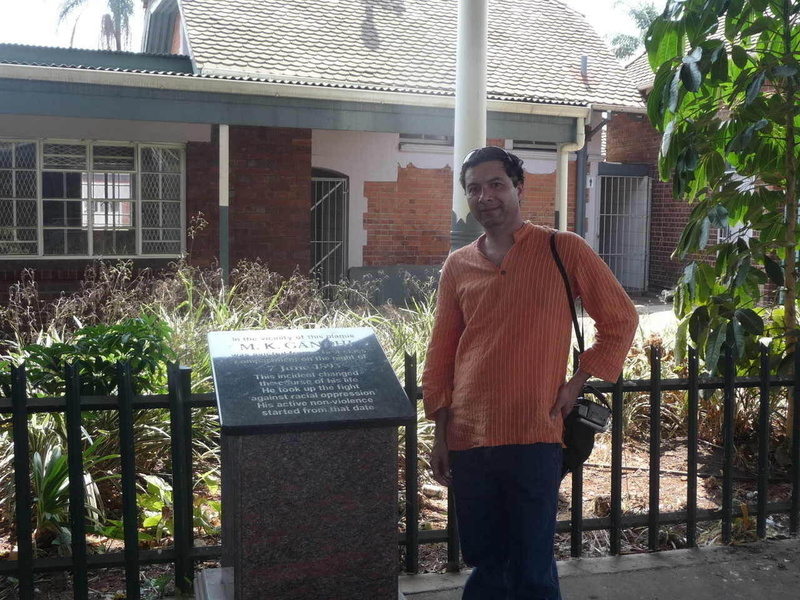 4. At the plaque, Pietermaritzburg, 2 Oct 2010