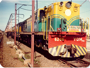 Traveling on the Vaigai Exp.