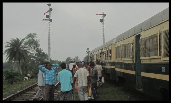 Waiting for crossing with BG