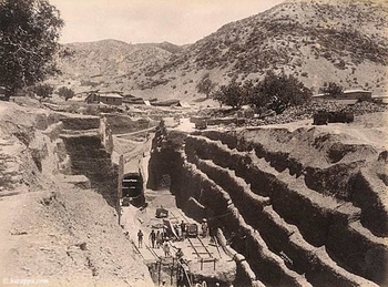 Khojak tunnel construction