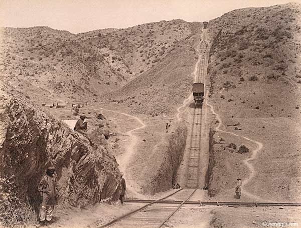 Rope incline on Khojak pass, 1889