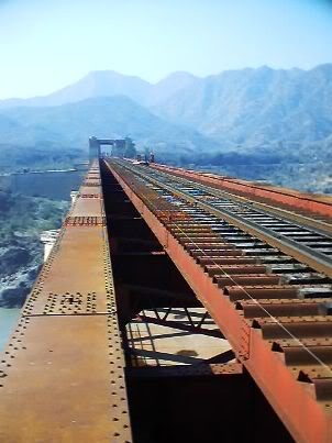 View of Attock Bridge railway line, 2004