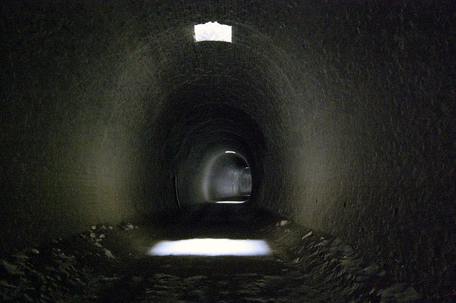 A deserted tunnel near Khost