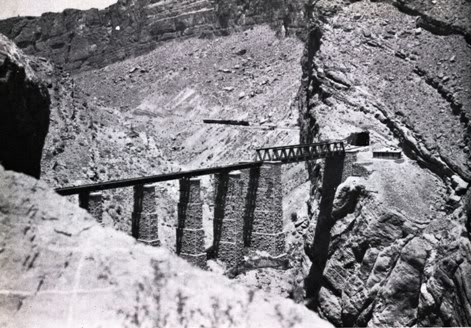 View of Chappar Rift bridge and tunnel