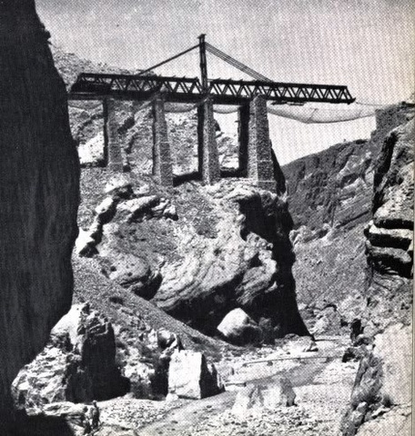 Margaret Louise Bridge being taken down