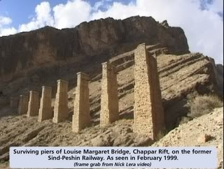 Surviving piers of Louise Margaret bridge, 1999