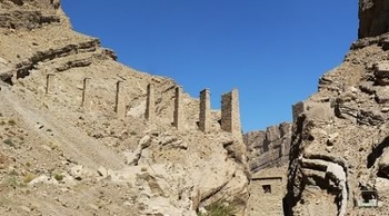 Chappar Rift bridge - surviving piers, October 2009