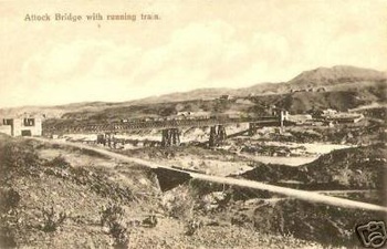 Attock bridge in the early 1900s