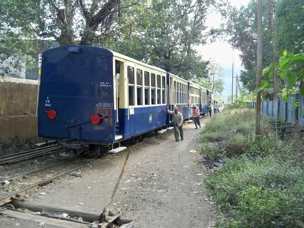 After a hard days work ! Bogies of toy train are being pushed back to the yard. (Arzan Kotval)