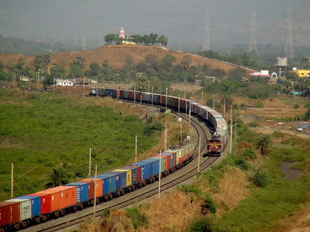 Double Whammy at Vaitarna Hillock !

Twin TKD WAM-4# 21371 and 21210 concor rake bound for TKD greets BSL WAG-5# 23755 concor 