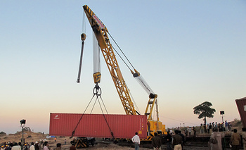 Container derailment near Asavali on Central Railway near Igatpuri.