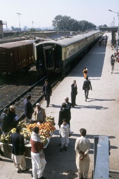 Special train on the platform