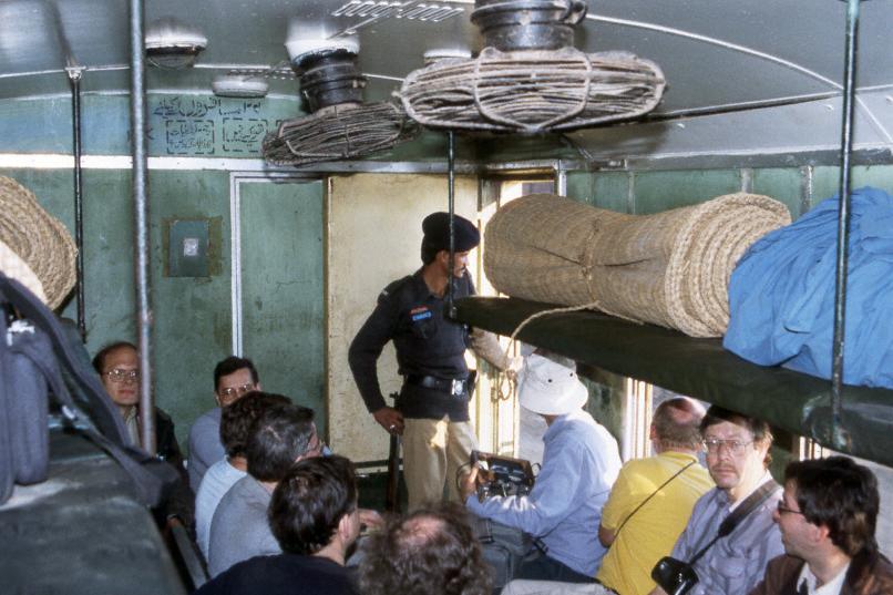 Inside the train