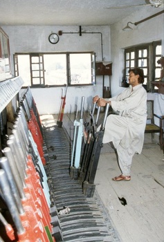 In the signal box