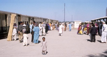 At Kot Ghulam Mohammad station