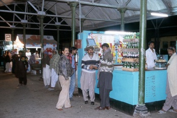 On the platform in Hyderabad