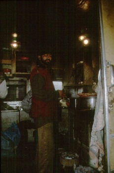 Our chef in the dining car