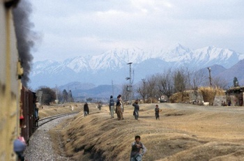 The foothills of the Himalayas