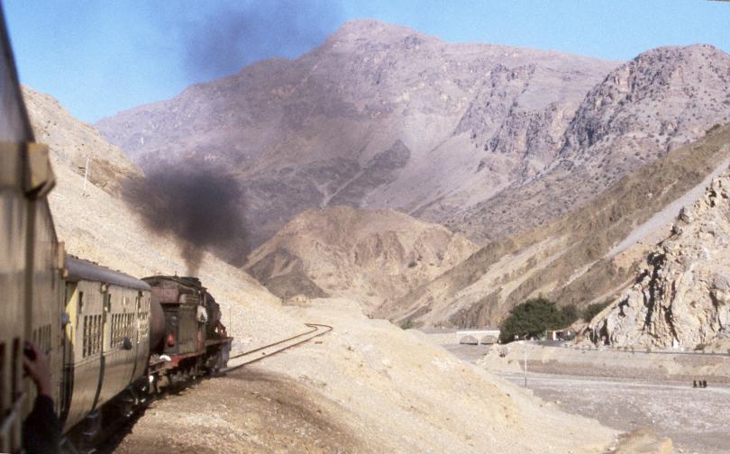 Entering the valley, the start of the incline