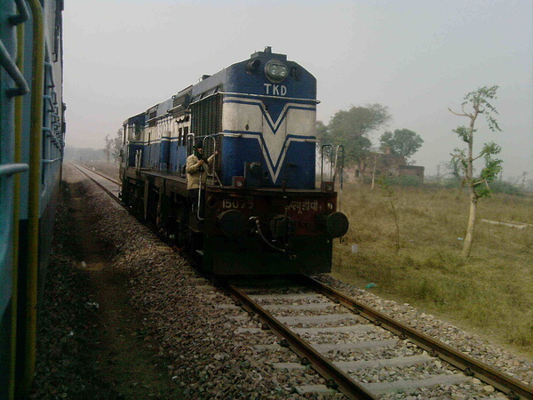 WAP1#15029 loco at farrukhnagar station.(ANKIT MALIK) (Ankit malik)