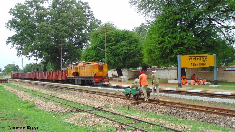 My First Capture of Goods wagon of narrow gauge 
ZDM 3A # 196 Hauling Goods Wagon upto Balaghat filled with Ballaasts on June 5