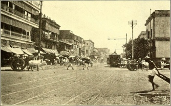 Calcutta street view 1884