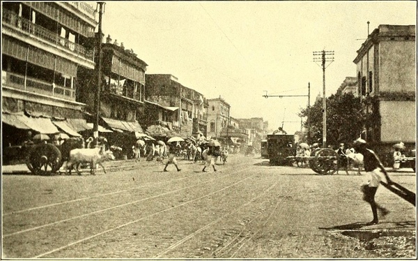 Calcutta street view 1884