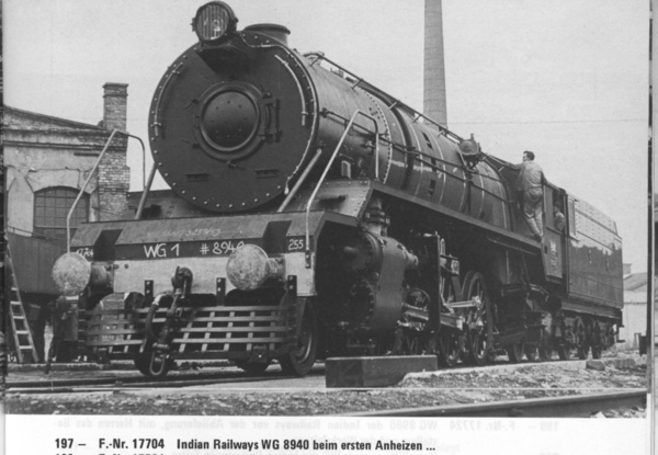 Photographs from the Wiener Lokomotivfabrik, Floridsdorf ("LOFAG") showing locomotives built for India in the 1950s