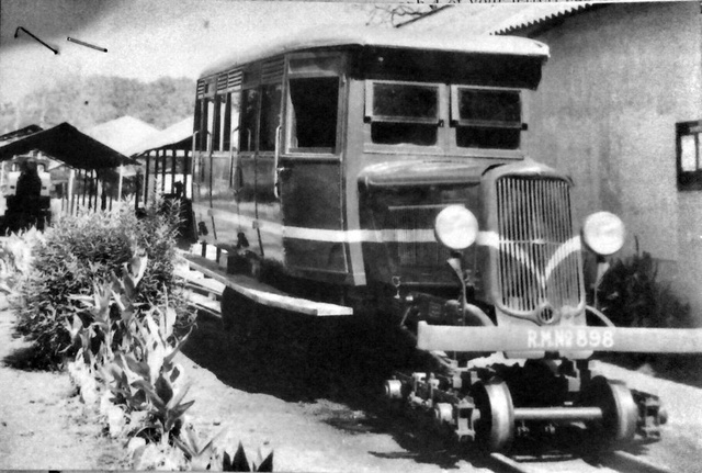 Matheran railbus near Mumbai. 