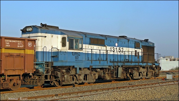Raipur WDG 3A # 13152 Arrived at Balaghat Junction on a sunny Morning with BOXN Rakes in Tow from Gondia Junction  
(For Loco D