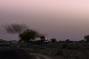 evening fire at mahansar