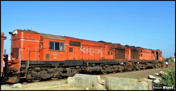 Bokaro Steel City's WDM 3A Twins in Hanuman livery Arrived at Balaghat Junction from Gondia to Fetch the BCNA Rakes 
the Loco i