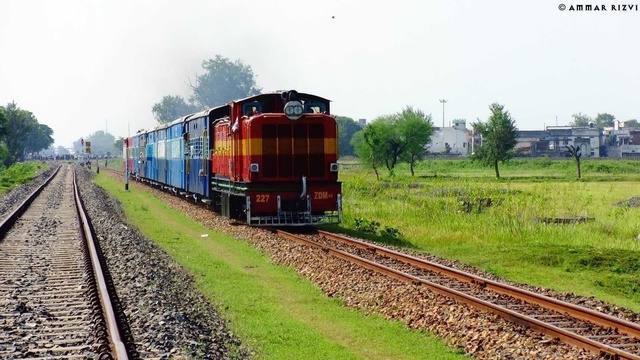 General Manager of SECR's N.G. Special Sallone powered with N.G's Diesel Loco ZDM 4A # 227 Departing from Balaghat towards Nainp