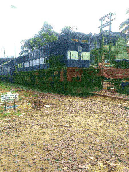Mldt wdm3d on the way to Guwahati station. (Aniket Das)