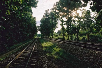 Lumding South where the Hill Section begins is a few km outside  the station