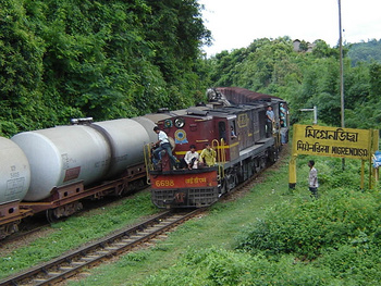 The Hill Section is a Lifeline for the locals in the absence of roads, so NFR runs just one day train resulting in this