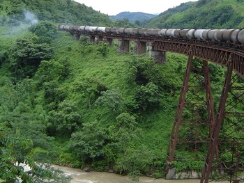 The Lumding Tank on the Diyung Viaduct