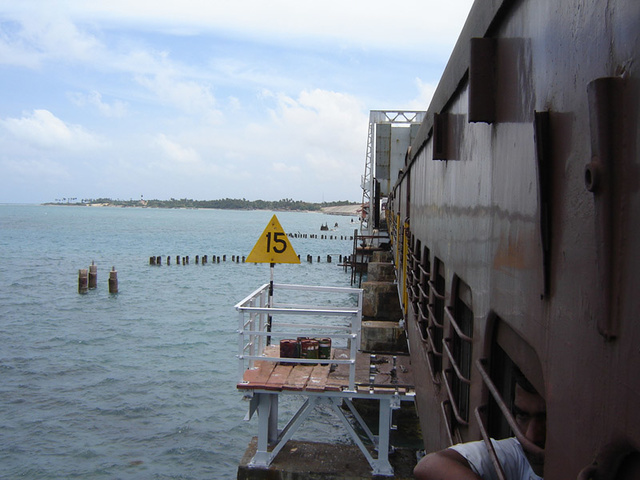 One bridge with two speed restrictions - must be unique. This is the drawbridge, the main bridge has a PSR of 25 kph