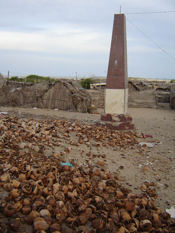 The cenotaph for the cyclone victims at Munramchattram