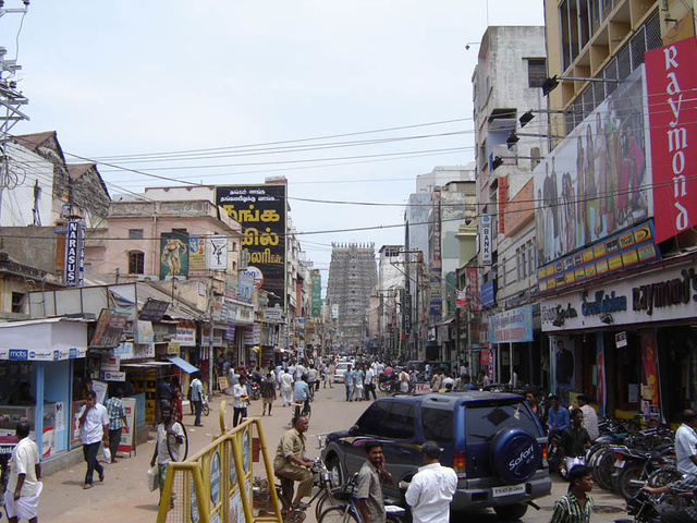 The West Gopuram of the Meenakshi Temple, Madurai