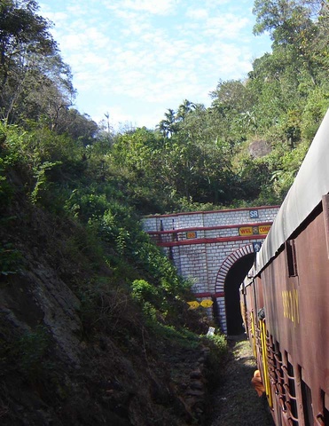 The Aryankavu Tunnel. The Tamil Nadu-Kerala boundary line is inside it.