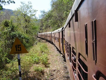 The steep descent into Tenmalai necessitates a permanent speed restriction